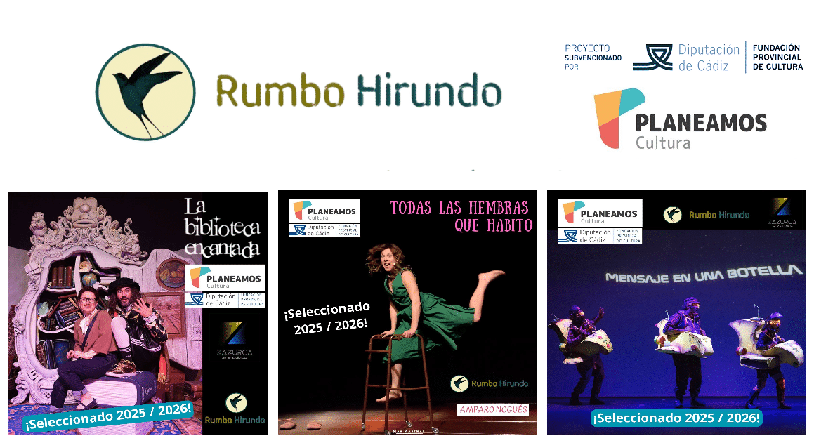 En este momento estás viendo GESTIÓN CULTURAL | Rumbo Hirundo entra en el catálogo Planeamos 2025–2026 de la Fundación Provincial de Cultura de Cádiz.